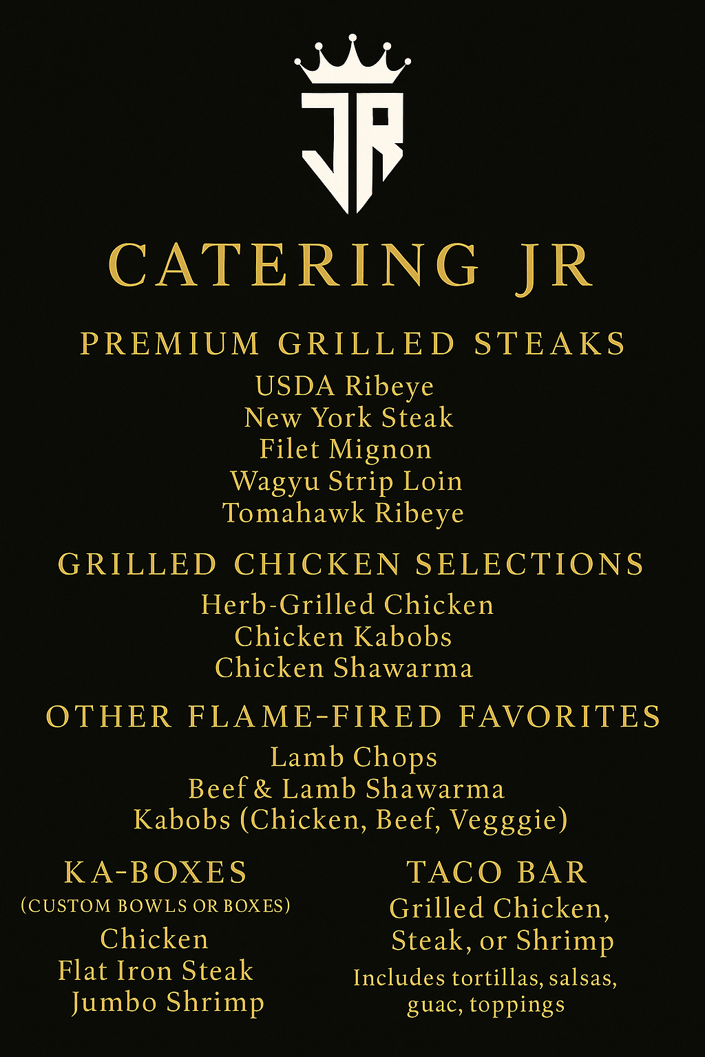 Steak & Grill Catering JR