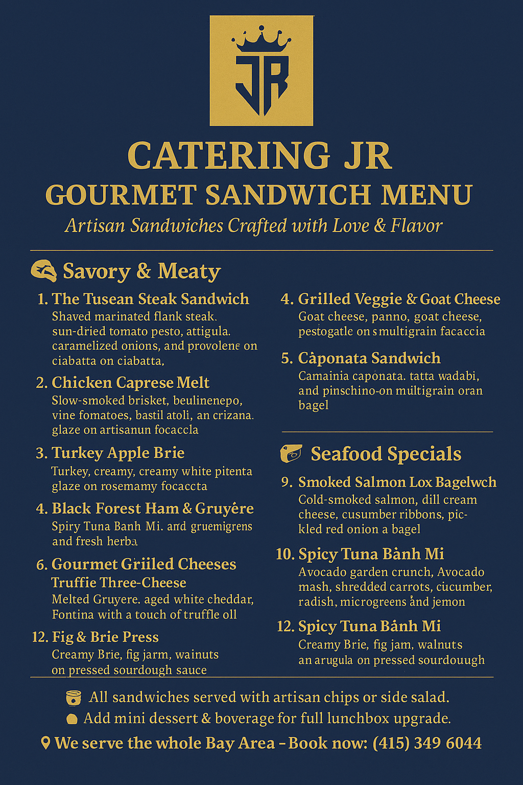 Gourmet Sandwich Catering JR